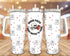 Halloween Skull And Ghosts Personalized 40oz Tumbler With Handle and Straw